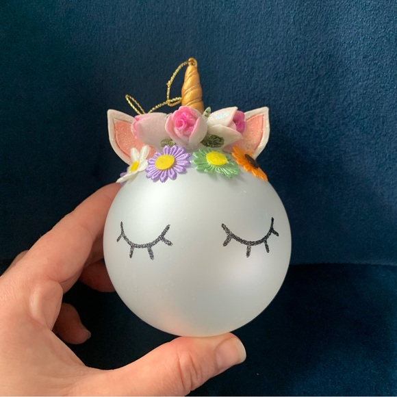 • NEW! Unicorn Xmas Ornament • - Picture 5 of 11